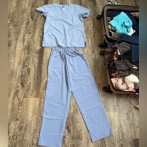 Blue Women's Scrub Set